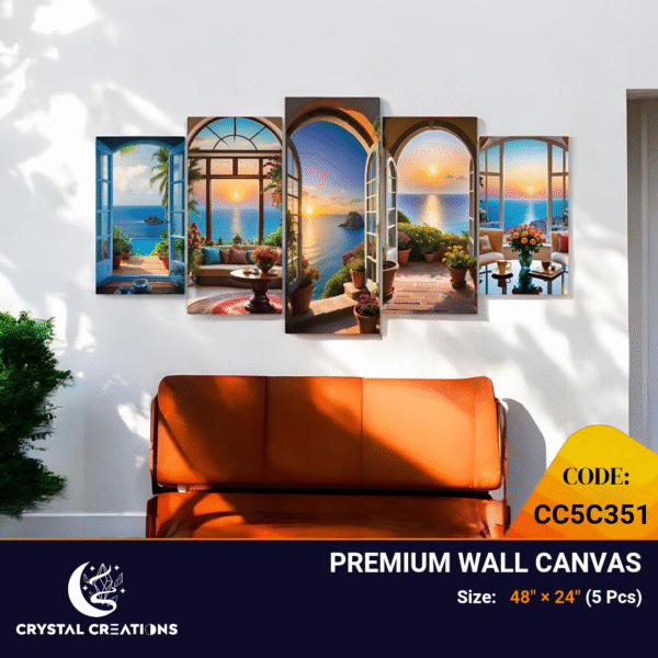 Beautiful and Calming Panoramic Tropical Paradise Wall Art