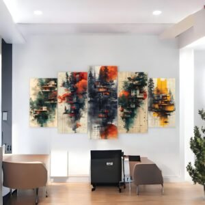 Cityscape Hues Architectural Canvas