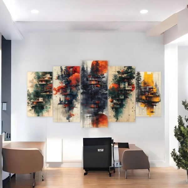 Cityscape Hues Architectural Canvas