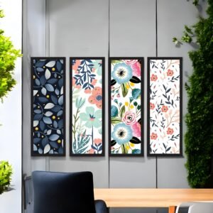 Modern Floral Harmony Vibrant Pattern Collection