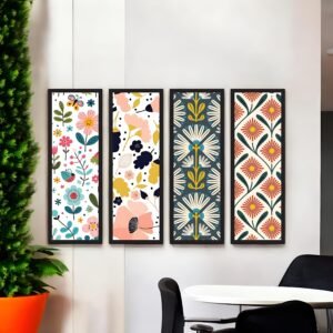 Abstract Sunset Vibrant Canvas Set