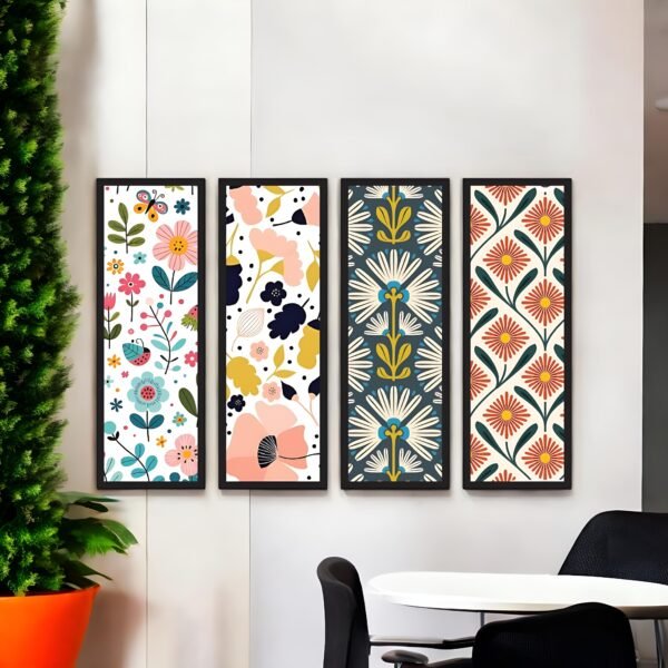 Abstract Sunset Vibrant Canvas Set