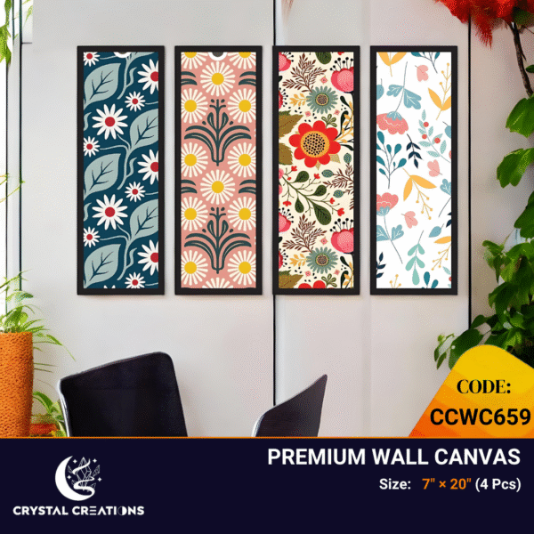 Cheerful Floral Medley Vibrant Pattern Collection
