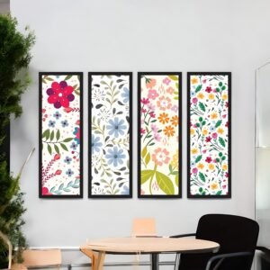 Vibrant Cheerful Floral Canvas Art