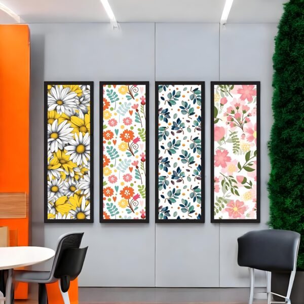 Cheerful Floral Medley Vibrant Pattern Collection