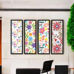 Sunny Blooms Vibrant Cheerful Floral Canvas