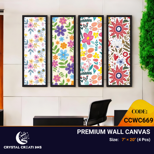 Sunny Blooms Vibrant Cheerful Floral Canvas