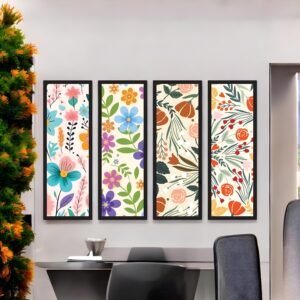 Sunny Blooms Vibrant Cheerful Floral Canvas