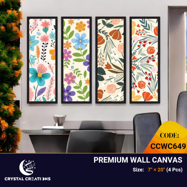 Sunny Blooms Vibrant Cheerful Floral Canvas