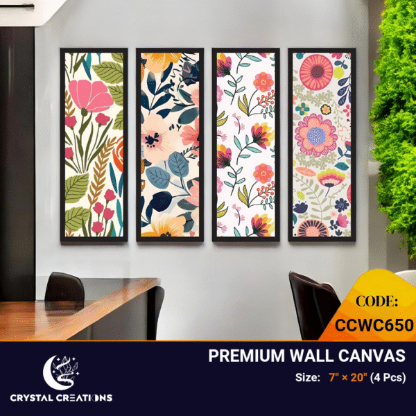 Vibrant Cheerful Floral Canvas Art
