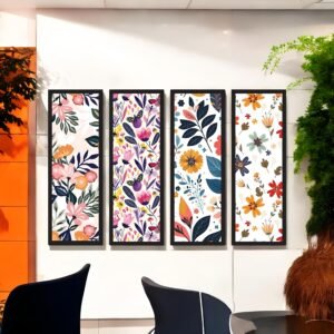 Sunny Blooms Vibrant Cheerful Floral Canvas