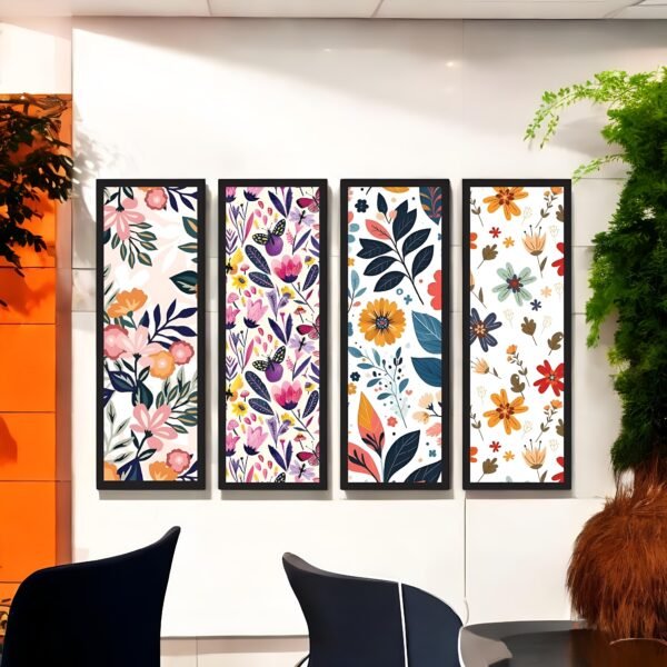 Sunny Blooms Vibrant Cheerful Floral Canvas