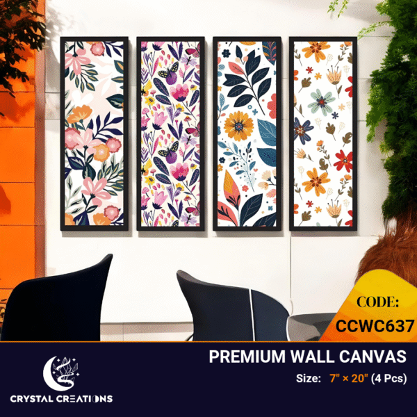 Sunny Blooms Vibrant Cheerful Floral Canvas