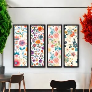 Vibrant Cheerful Floral Canvas Art
