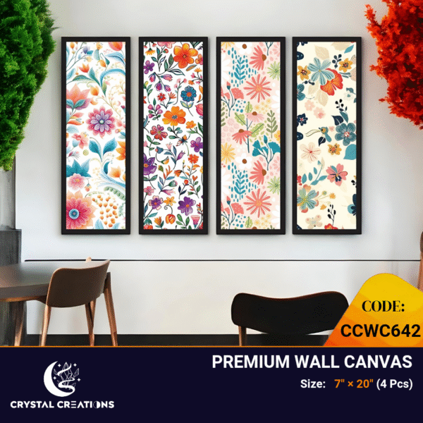 Vibrant Cheerful Floral Canvas Art