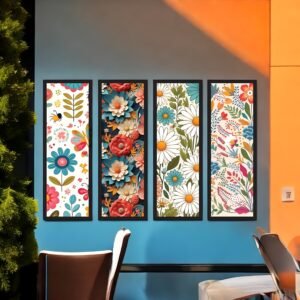 Cheerful Floral Medley Vibrant Pattern Collection