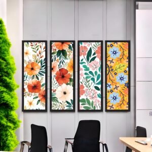 Sunny Blooms Vibrant Cheerful Floral Canvas