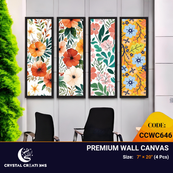 Sunny Blooms Vibrant Cheerful Floral Canvas