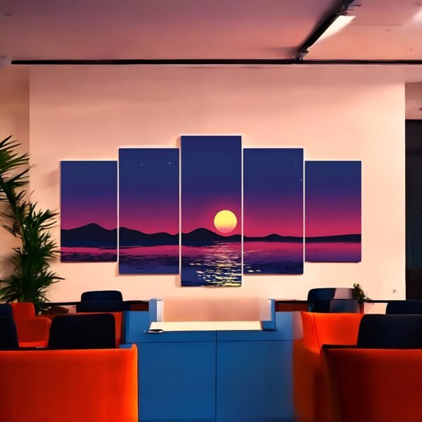 Captivating Lunar Night Theme Gallery Wall