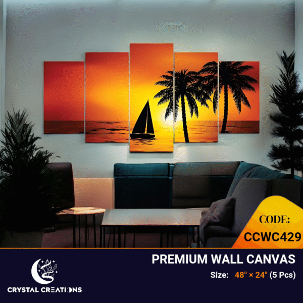 Captivating Tropical Sailboat Theme Gallery Wall