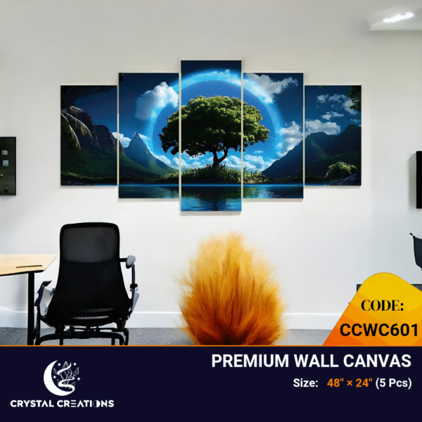 Heart of Light Island Tree Canvas