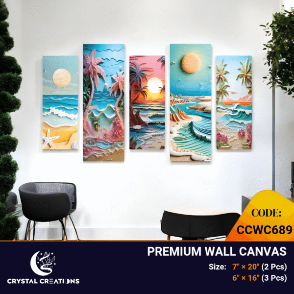 Beach Escapes Vibrant Tropical Canvas