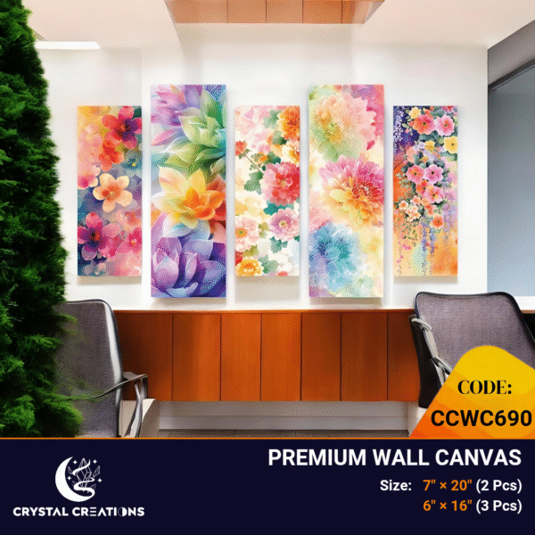 Rainbow Floral Wall Art