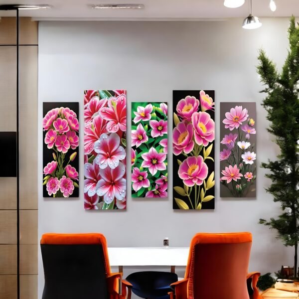Lush Pink Garden Gallery Wall
