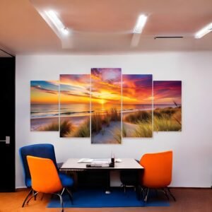 Twilight Shores Beach Dune Sunset Canvas
