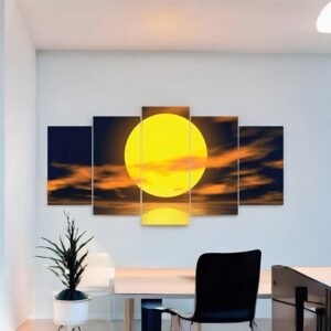 Lunar Radiance Moonlit Ocean Canvas