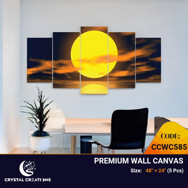 Lunar Radiance Moonlit Ocean Canvas