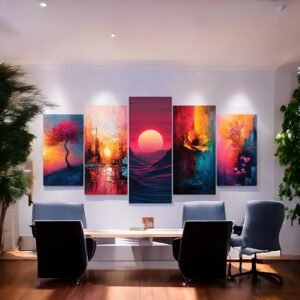 Nature's Abstract Rhapsody Vibrant Scenes