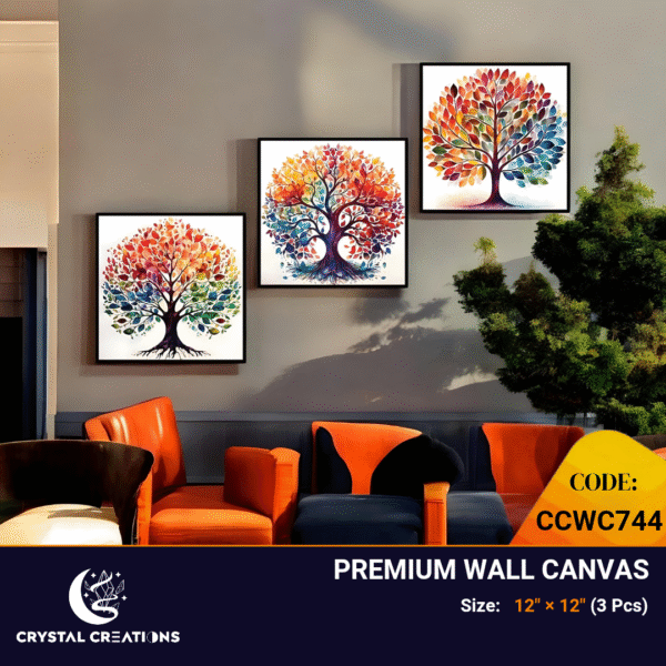 Tree of Life Radiance Vibrant Canvas Trio