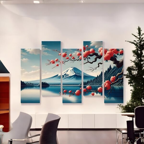 Fuji Serenity Cherry Blossom Canvas