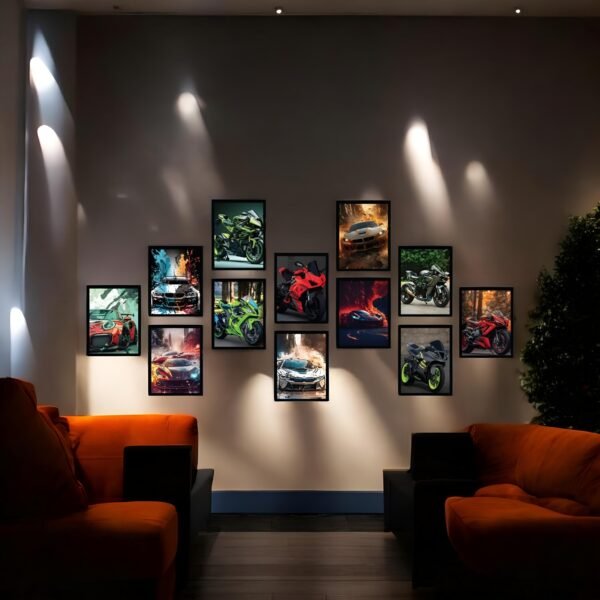 Diverse Vehicle Collection Premium Wall Art