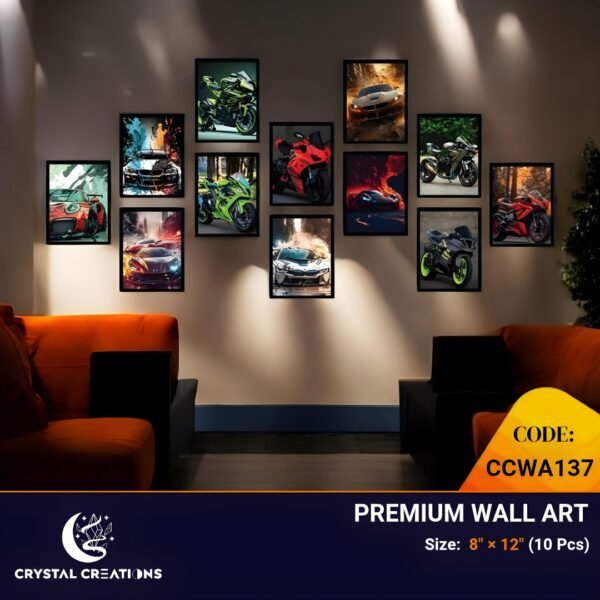 Diverse Vehicle Collection Premium Wall Art