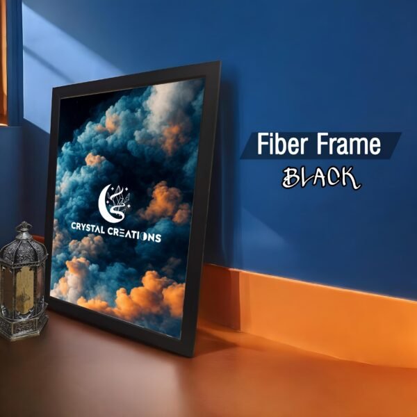 Fiber Frame Black Crystal Creations
