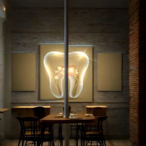 Illuminated Molar Canvas