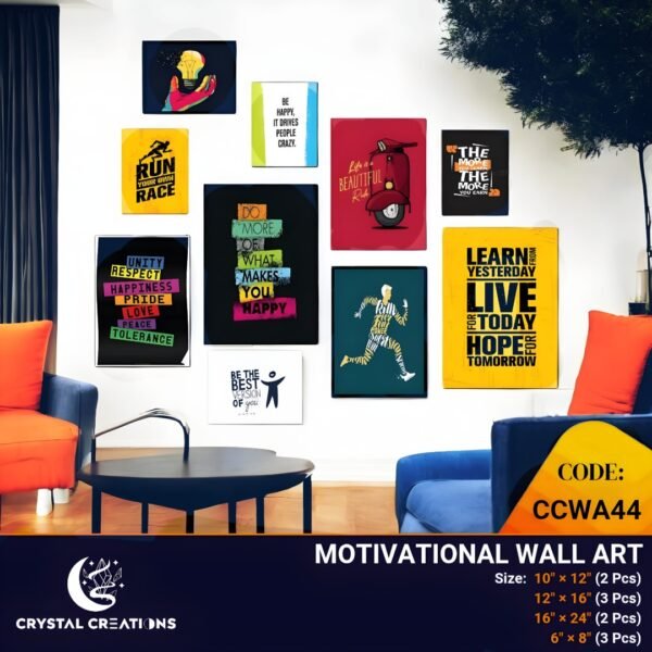 Uplifting Quote Art Set with Varied Styles
