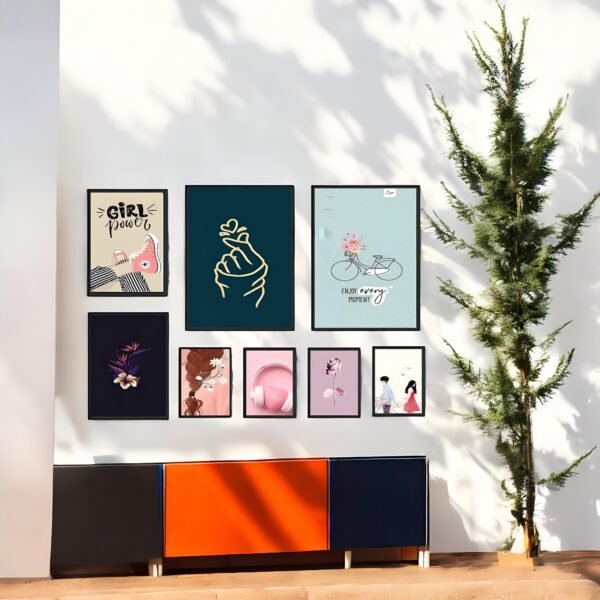 Charming & Positive Theme Gallery Wall