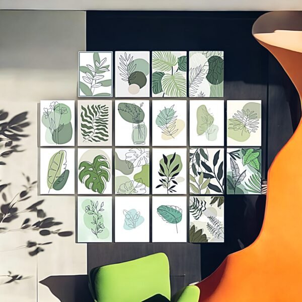 Vast Abstract Leaf Stencil Collection