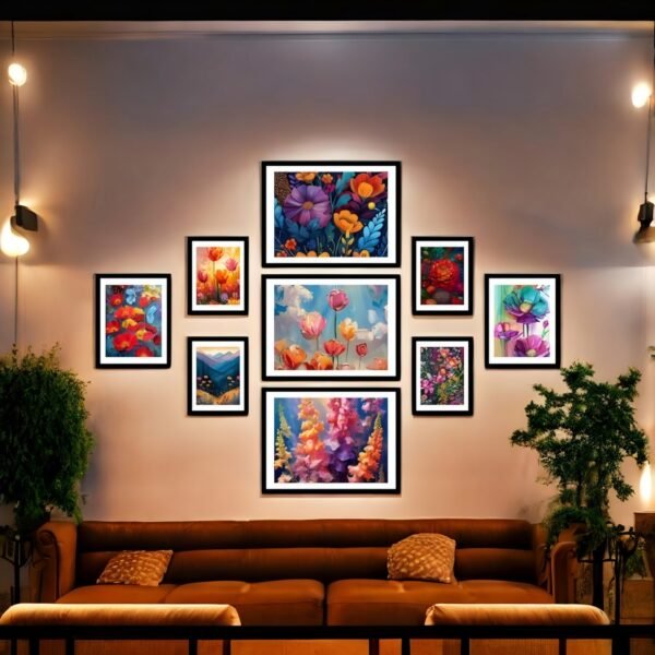 Colorful Floral Canvas Collection