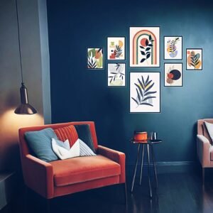 Elegant Retro Modern Botanical Display