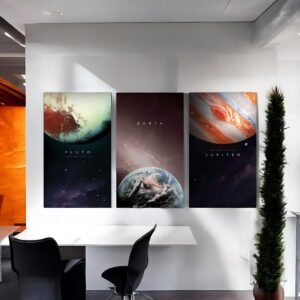 Beautiful and Engaging Celestial Body Wall Art Set