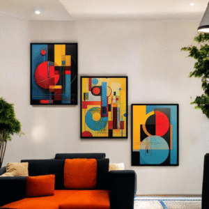 Modern Shape Triptych