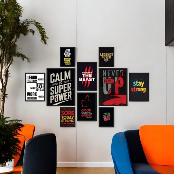 Strong Empowerment Message Gallery Wall