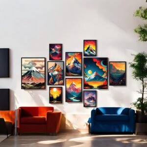 Stylish Home Decor with Colorful Mountain Collection