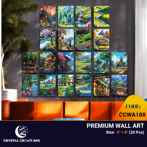 Enchanting Homes and Nature's Beauty Premium Wall Art