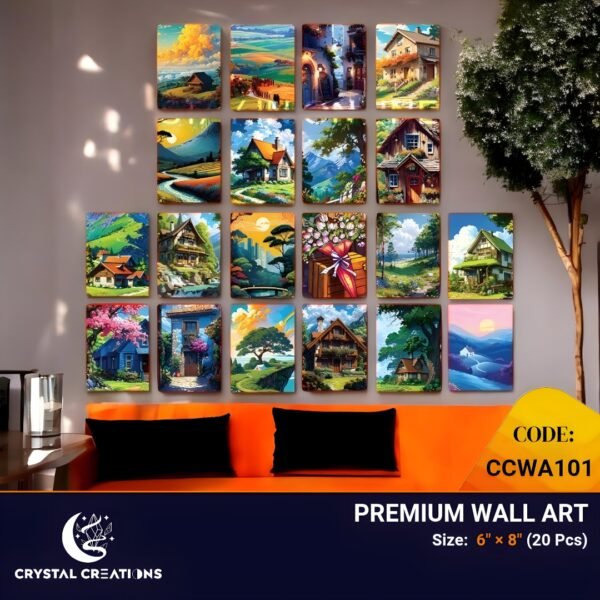 Dreamy Homes and Scenic Vistas Premium Wall Art