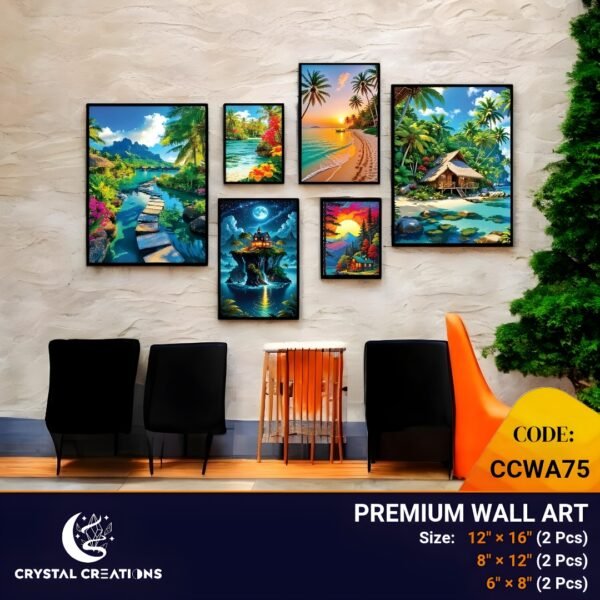 Whimsical Island & Landscape Art Set